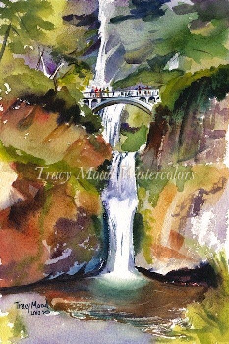 Multnomah Falls Waterfall Oregon