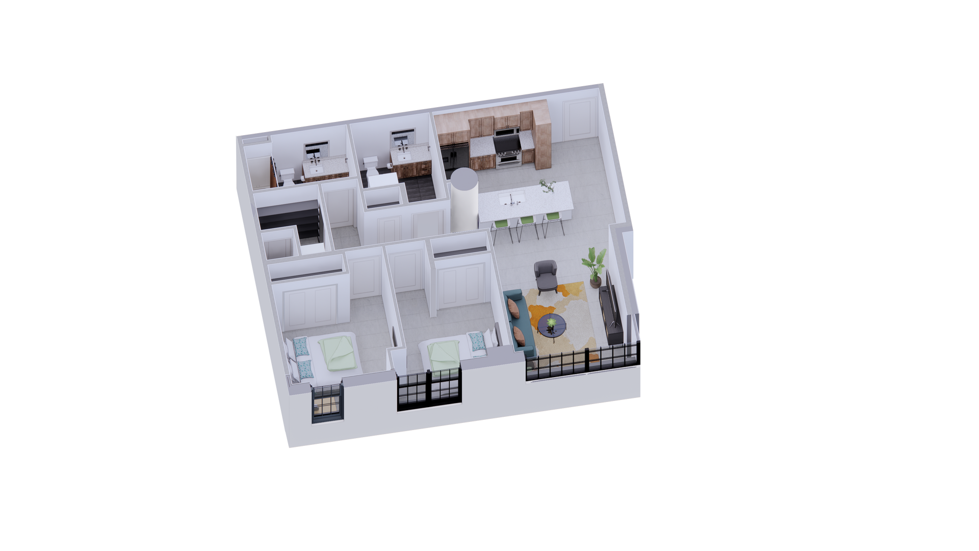 The Bronco floorplan