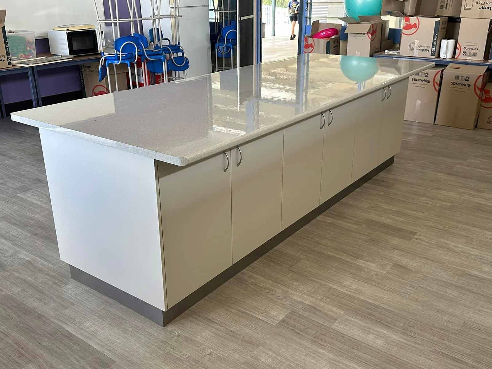 There Is A Large Island In The Middle Of The Room — Keilbach Kitchens In Cairns, QLD