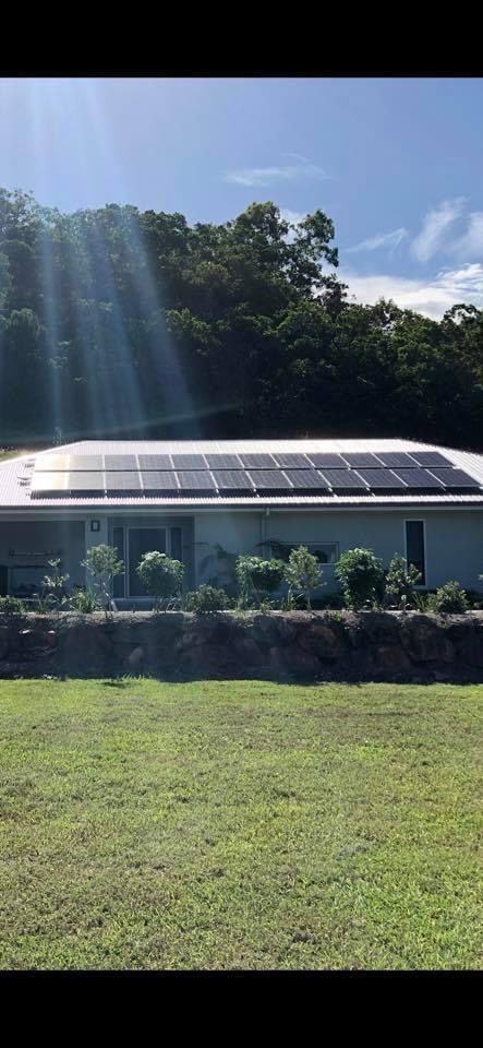Solar Panels Installed on Roof — Electrical Services in Cairns, QLD
