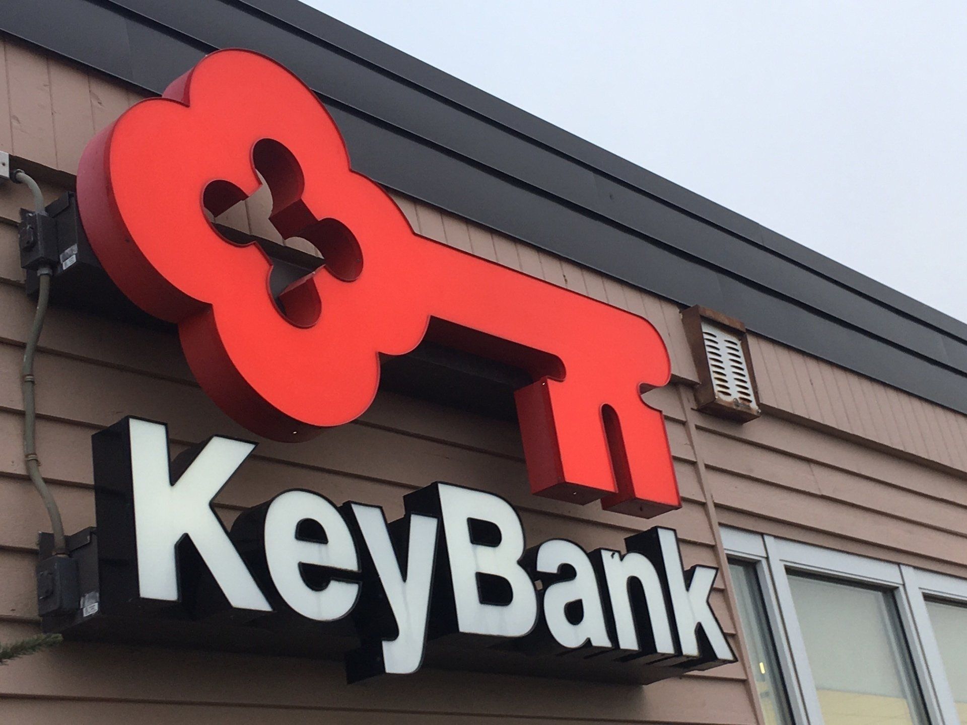 Keybank LED Retrofit done by Universal Sign and Lighting in Alaska