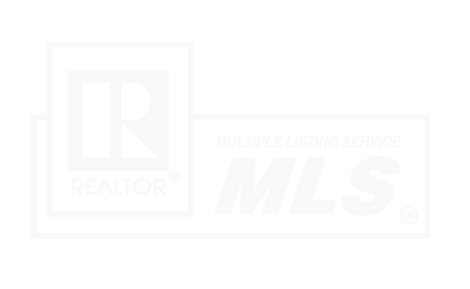 REALTOR® and MLS logos, white on a white background.