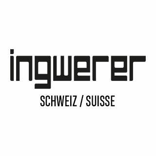 Ein schwarz-weißes Logo für Ingwerer Schweiz / Suisse.