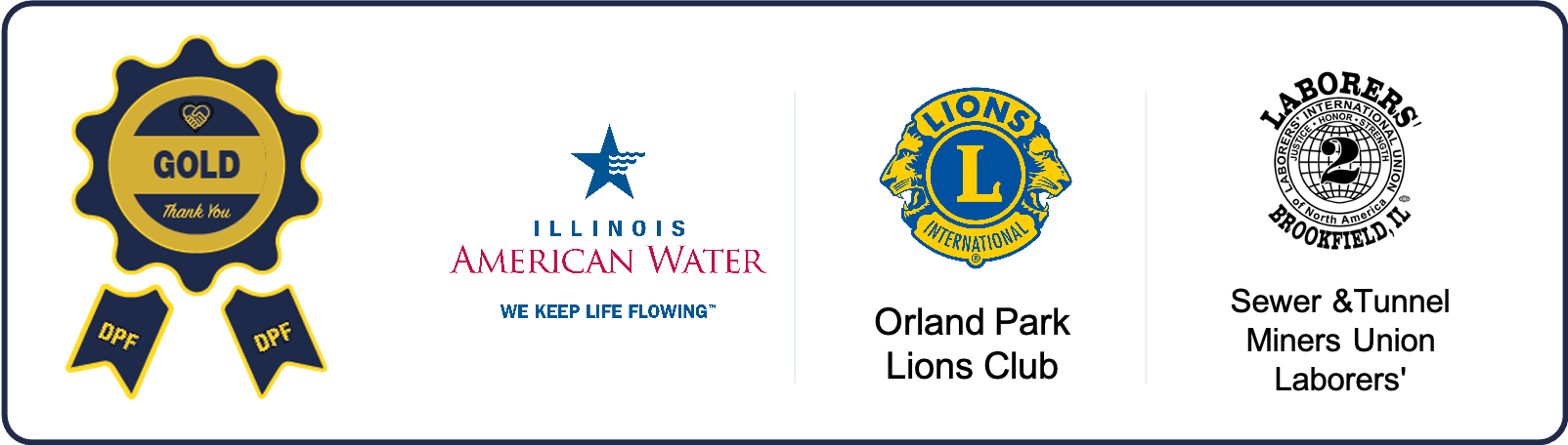 A lion 's club logo is on a white background