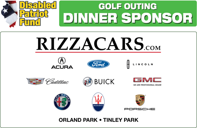 A golf outing dinner sponsor for the disabled patriot fund