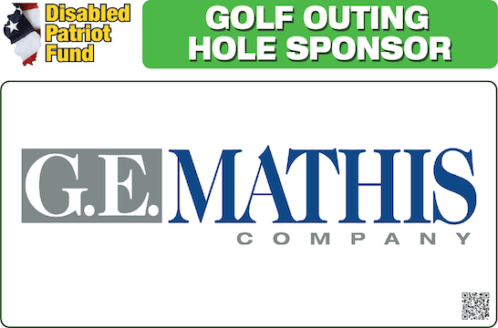 G.e. mathis company is a golf outing hole sponsor
