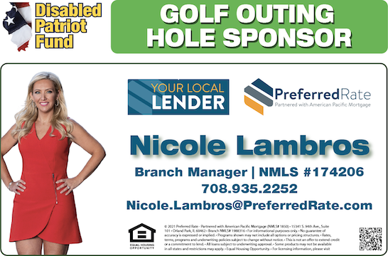 Nicole lambros is a golf outing hole sponsor