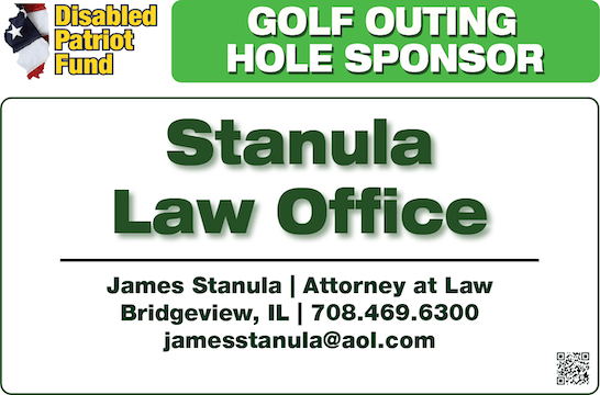 A golf outing hole sponsor is stanula law office