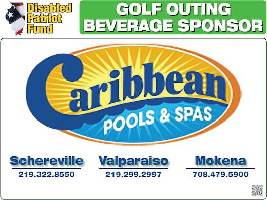 Caribbean pools and spas is a golf outing beverage sponsor