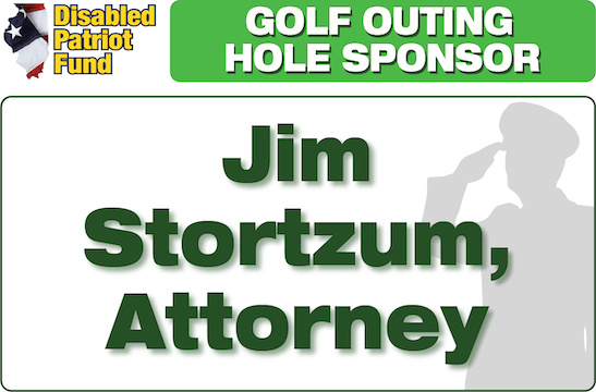 A golf outing hole sponsor is jim stortzum attorney