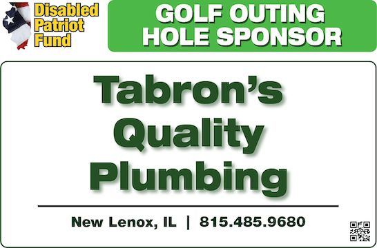Tabron 's quality plumbing is a golf outing hole sponsor