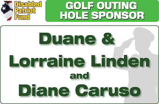 Golf outing hole sponsor duane and lorraine linden and diane caruso