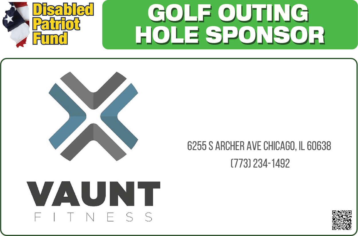 A golf outing hole sponsor is vaunt fitness
