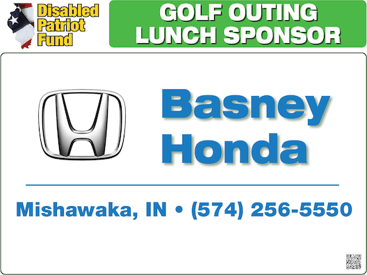 A golf outing lunch sponsor is basney honda