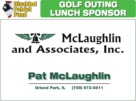 A golf outing lunch sponsor is pat mclaughlin