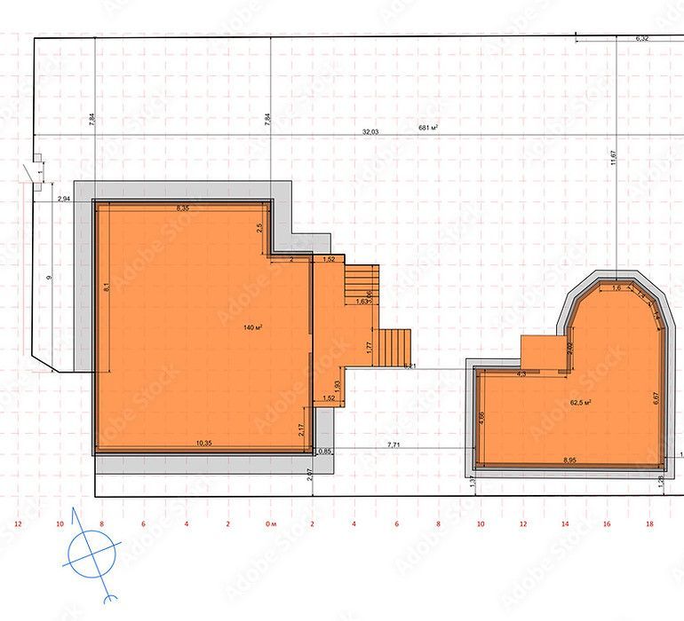 A floor plan of a house with measurements on it