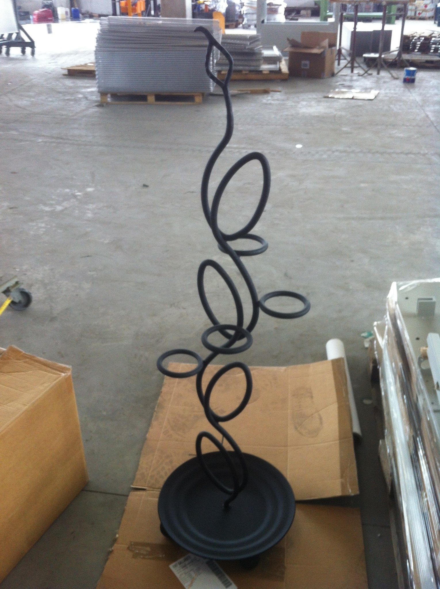 sabbiatura e verniciatura lampada