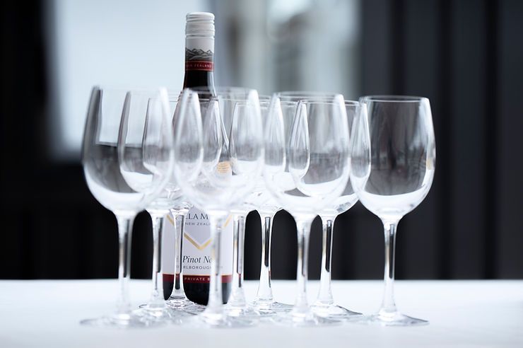 Wine and Glasses | Upper Hutt, NZ | Hui Kitchens