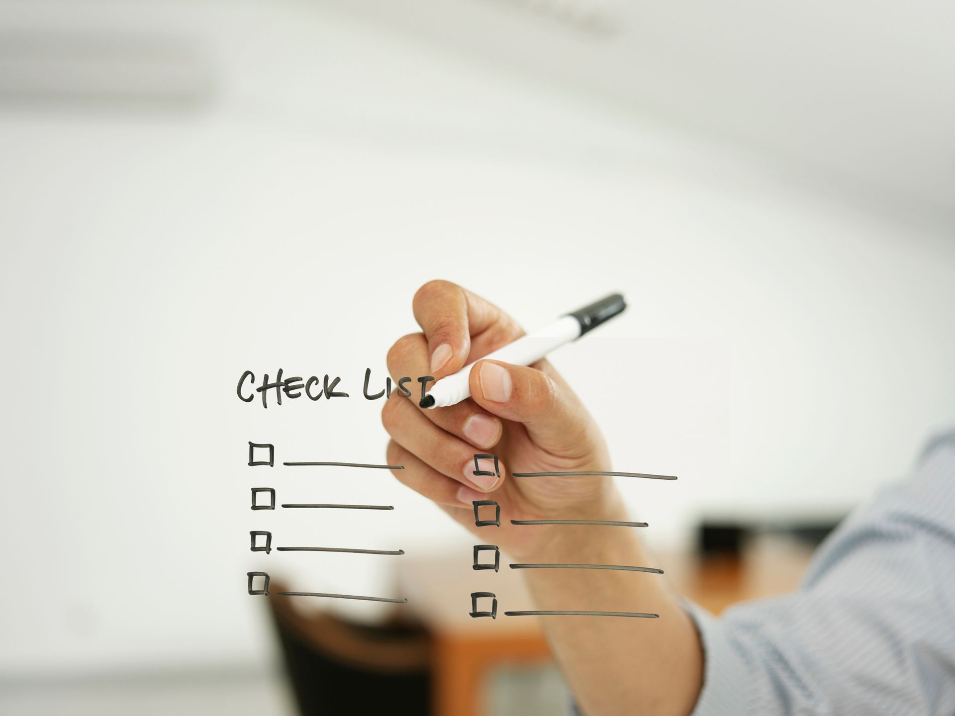 commercial cleaning checklist