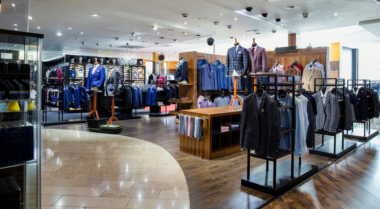 it is a clothing store with a lot of clothes on display cleaned by flanders cleaning services
