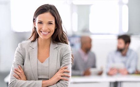 happy and confident women