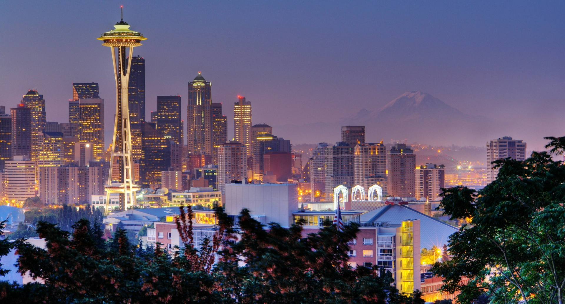Seattle Skyline At Night — Seattle, WA — American Business & Personal Insurance, INC.
