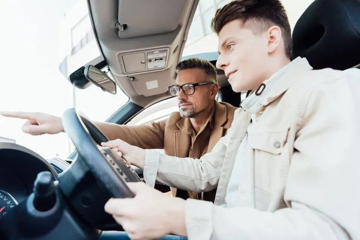 Two Men Having Driving Lesson — Tucker, Ga — Taggart's Driving School