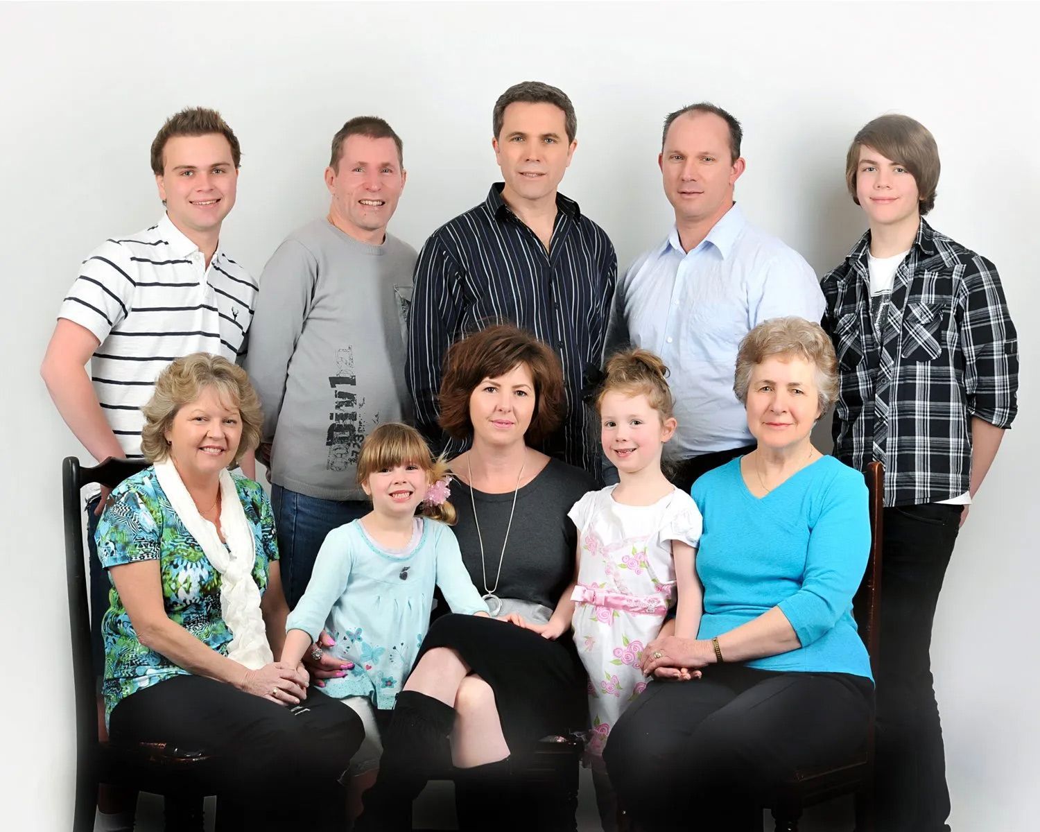 Portrait of a Multi-Generational Family