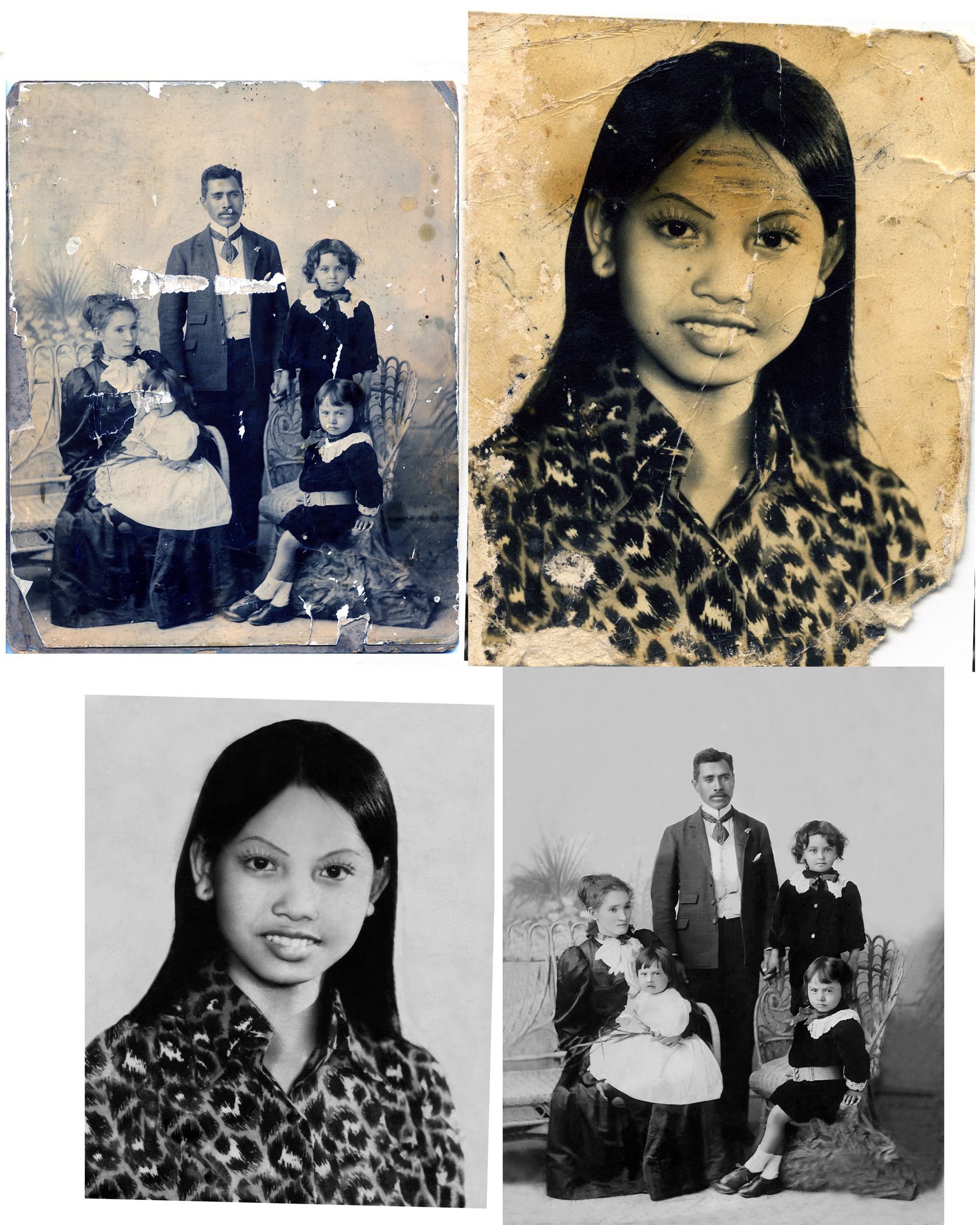 Portrait of an Old Family Photo