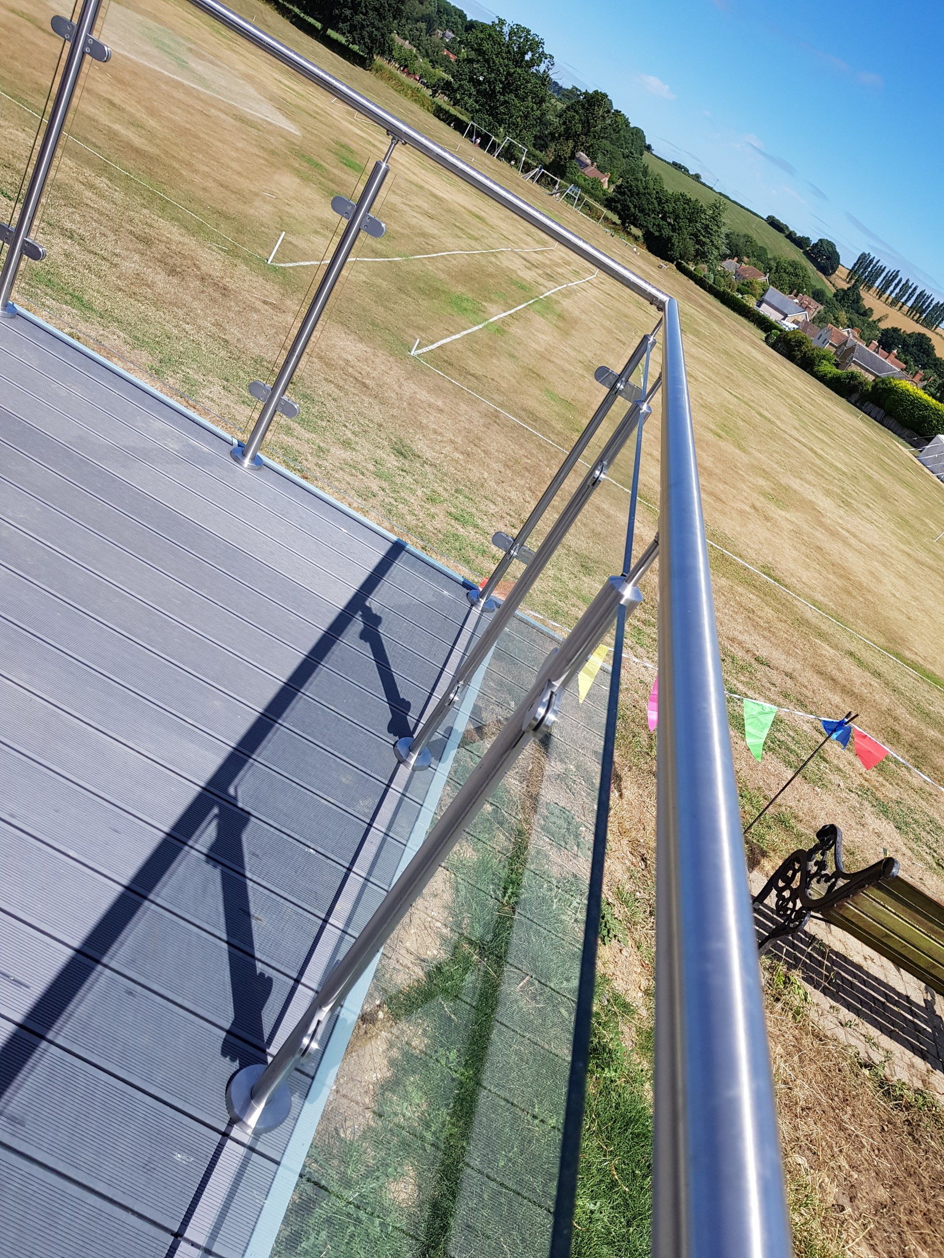 Stainless Steel and glass balustrade