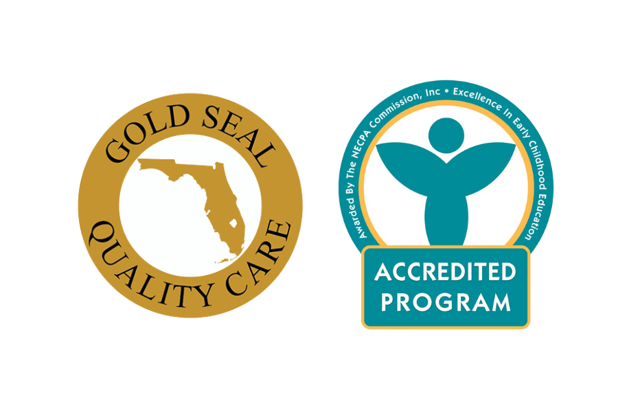 Two logos for gold seal quality care and accredited program