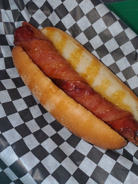 Spicy Bacon Dog — Madera, CA — Slim Dilly Dogs