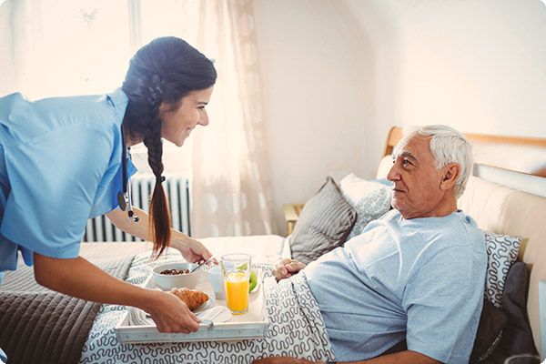 Post-Hospital Care at Connecticut In-Home Assistance includes meal preparation and feeding.