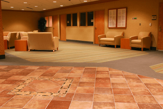 Lobby Hospital Flooring, Hanford, CA