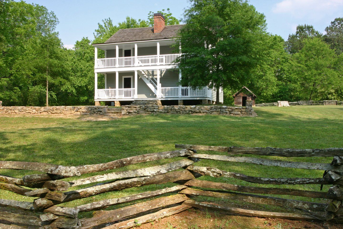 Historic building at New Echota State Park