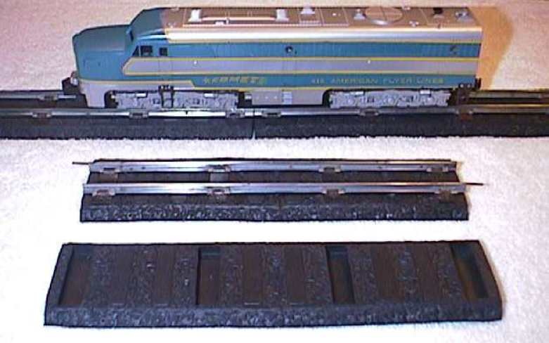 S Scale Crossing for Lionel 2-rail Straight Fastrack system American Flyer 
