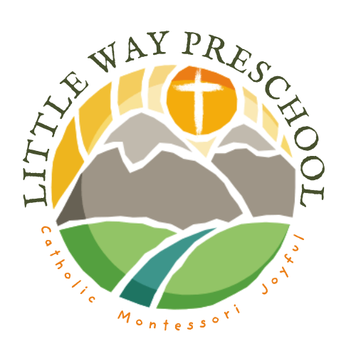 The logo for st. columba montessori little way preschool
