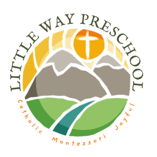 The logo for st. columba montessori little way preschool