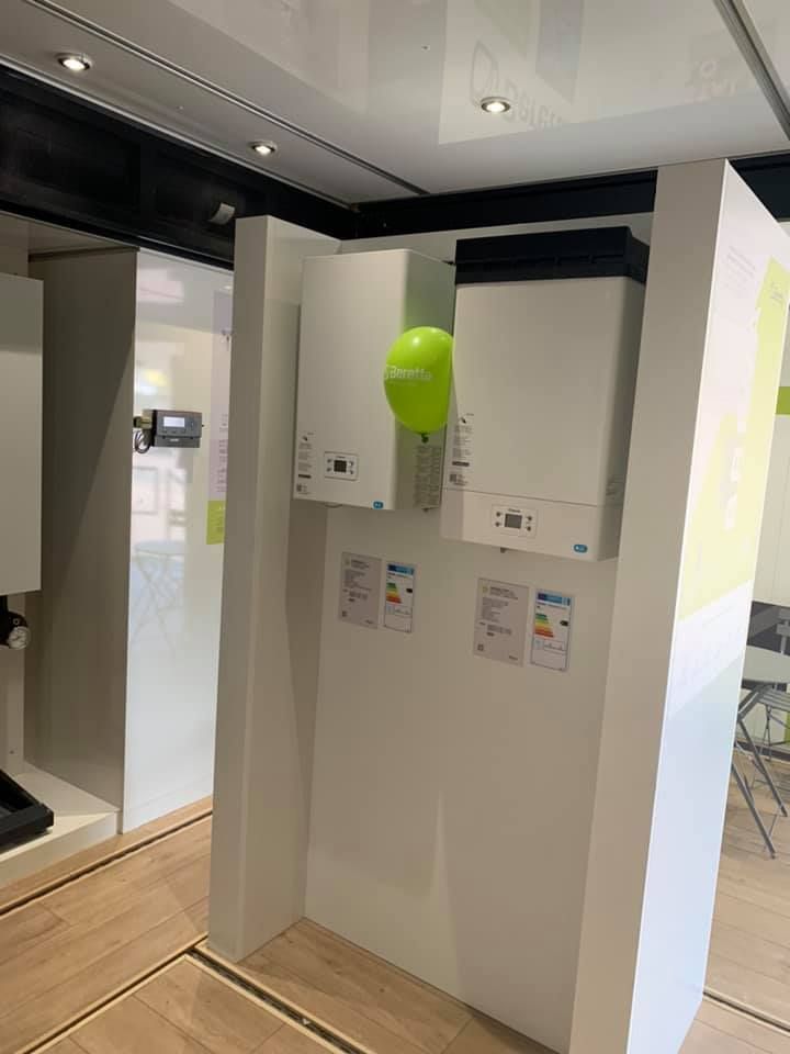 caldaie in esposizione