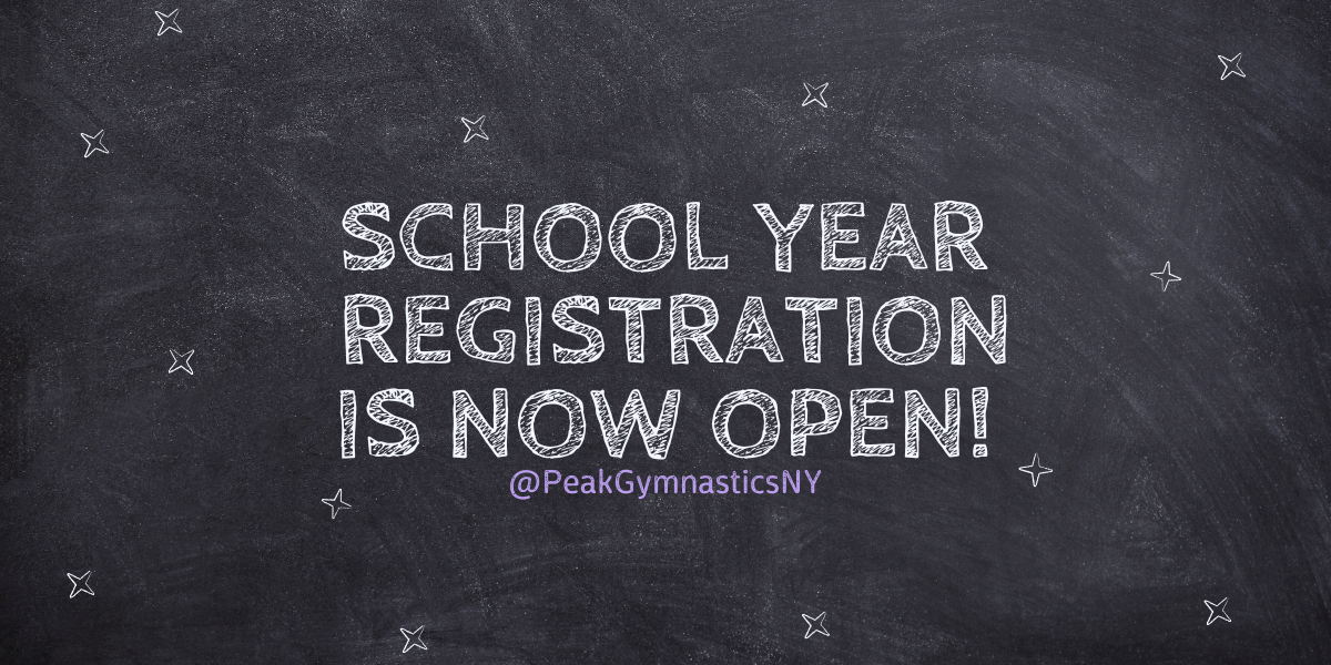 A blackboard that says school year registration is now open