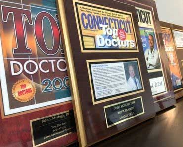 Fr“Top Doctors” awards and plaques 