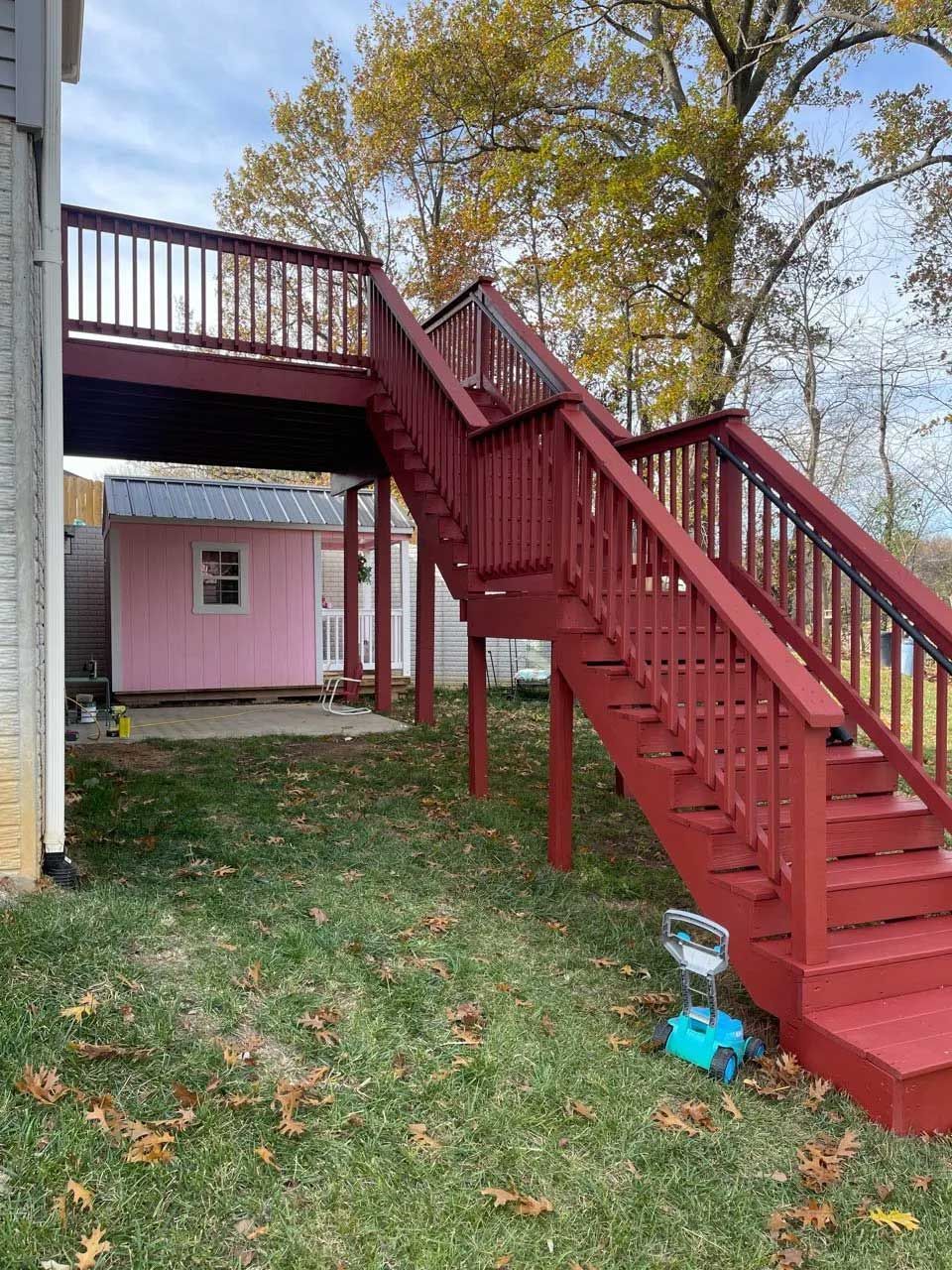After Staircase Paint Job – Evansville, IN – Jay's Painting Company LLC