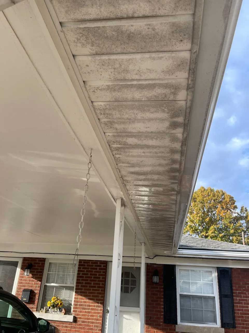 Before Soffit Paint Job – Evansville, IN – Jay's Painting Company LLC