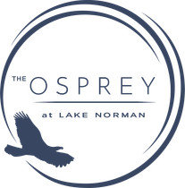 A logo for the osprey at lake norman