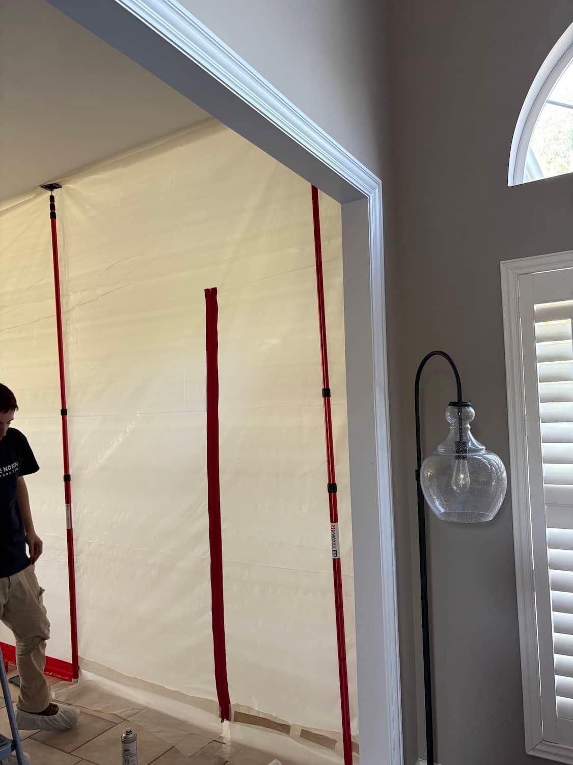 HEPA vacuuming process