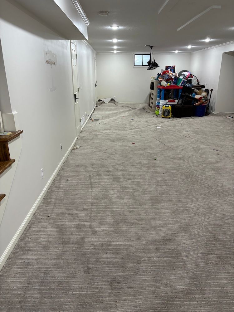 Standing water in basement living area