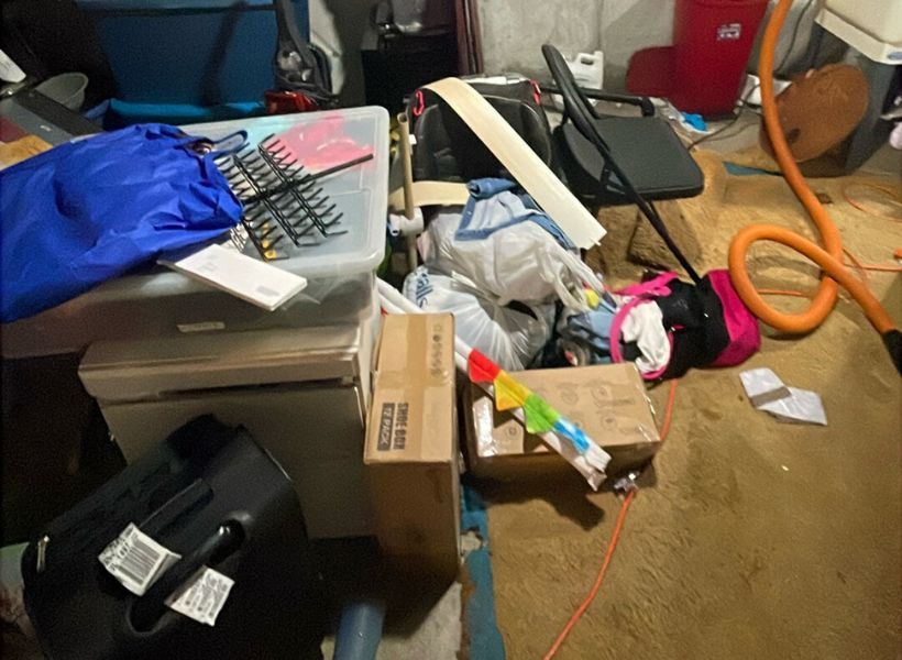 water damage to the carpet