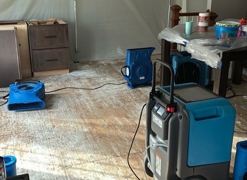 finishing water damage mitigation