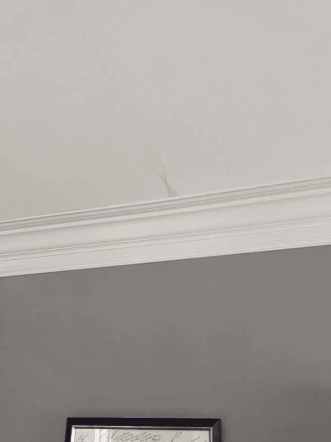 Exposed wall cavity after insulation removal