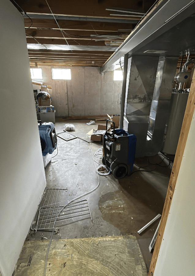 Drywall and insulation removal